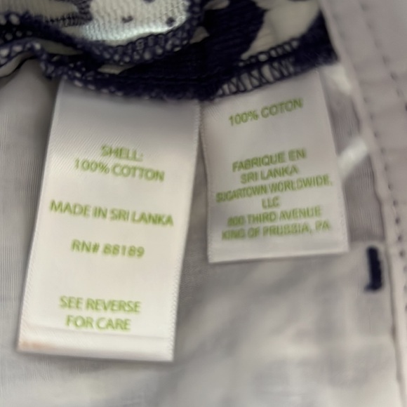 Lilly Pulitzer Navy & White Shorts Callahan 00 short - Picture 4 of 5